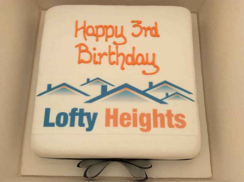 Lofty Heights 3rd birthday cake